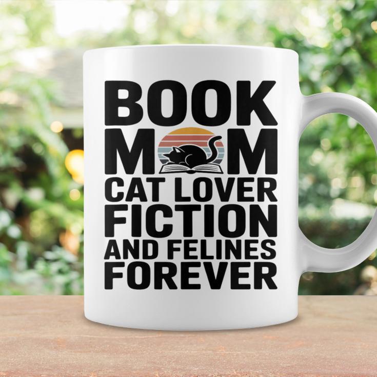 Book Mom Cat Lover Fiction And Felines Forever Graphic Print Coffee Mug Gifts ideas
