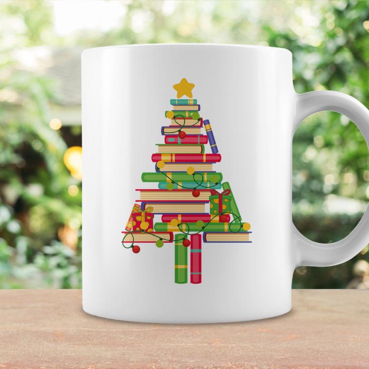 Books Christmas Tree Xmas Librarian Book Lovers Pajama Graphic Print Coffee Mug Gifts ideas