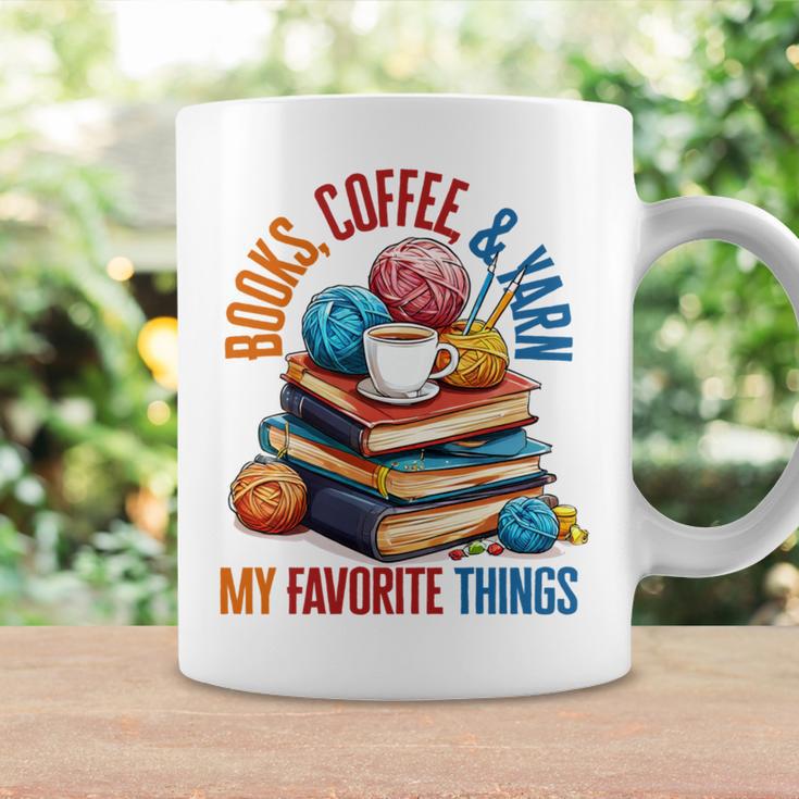 Books Coffee & Yarn Lover My Favorite Things Graphic Print Coffee Mug Gifts ideas Books Coffee & Yarn Lover My Favorite Things Graphic Print Coffee Mug Gifts ideas