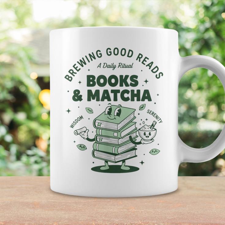Books And Matcha Brewing Good Reads Matcha Tea Graphic Print Coffee Mug Gifts ideas