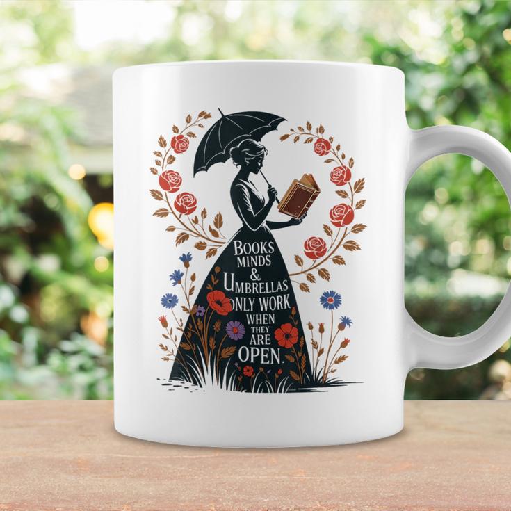 Books Minds Umbrellas Quote Reading Lover Vintage Reader Graphic Print Coffee Mug Gifts ideas Books Minds Umbrellas Quote Reading Lover Vintage Reader Graphic Print Coffee Mug Gifts ideas