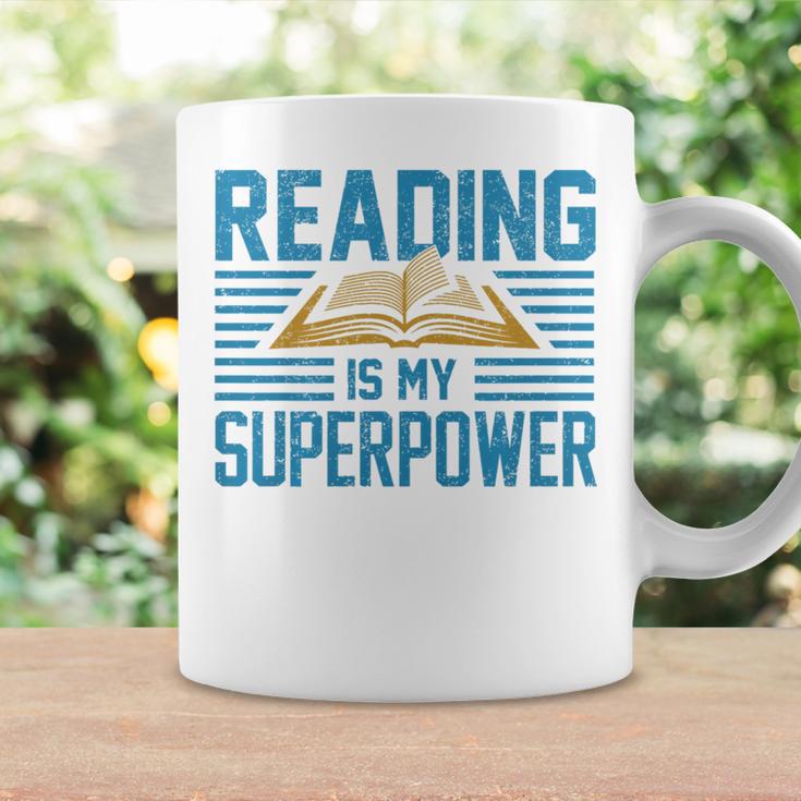 Books Reading My SuperPower Great Idea Art Literature Premium Graphic Print Coffee Mug Gifts ideas
