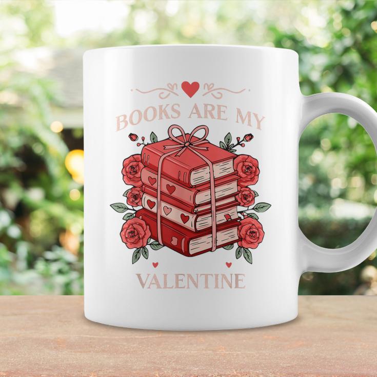 Books Are My Valentine Book Lover Heart Matching Party Graphic Print Coffee Mug Gifts ideas