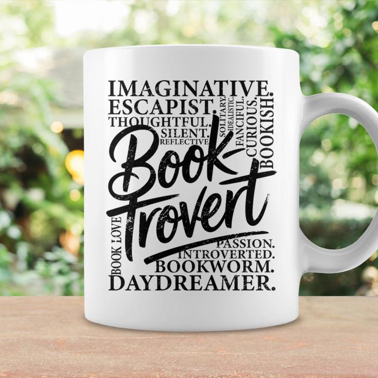 Booktrovert Reader Introvert Book Lover Premium Tri-Blend Graphic Print Coffee Mug Gifts ideas
