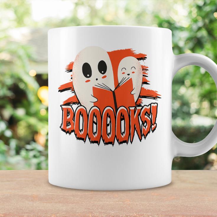 BOOOOKS Halloween Author Reading Of History Books Graphic Print Coffee Mug Gifts ideas