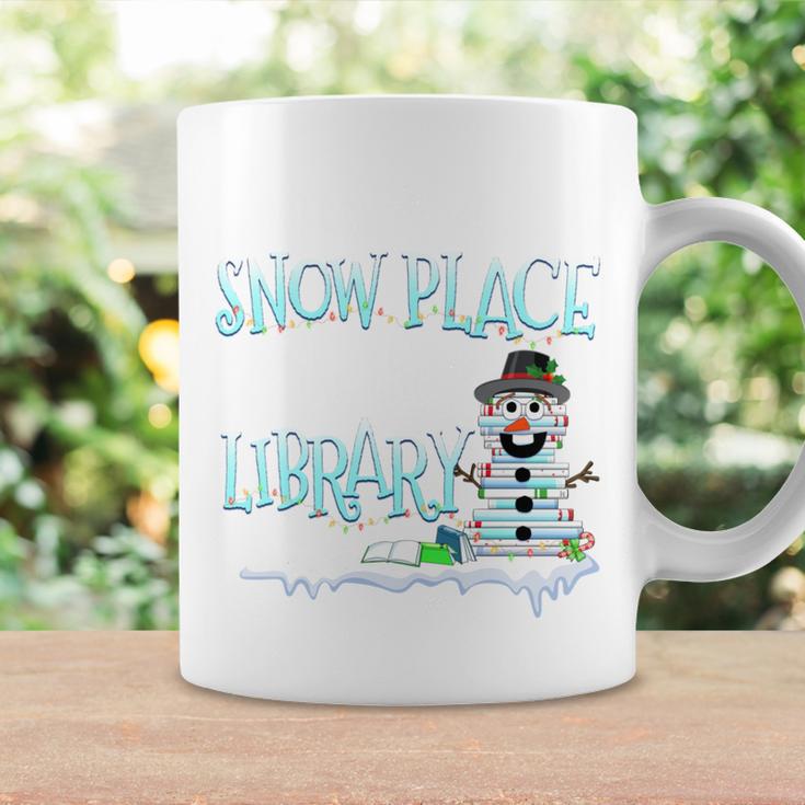Christmas Reading Tee Snowman Librarian Book Lover Reader Graphic Print Coffee Mug Gifts ideas