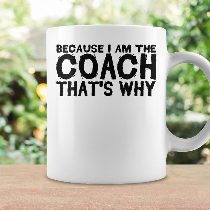 Coacher Est Amusant Parce Que Jeuis L'entraîneur C'est Pourquoi Tasse Idées cadeaux