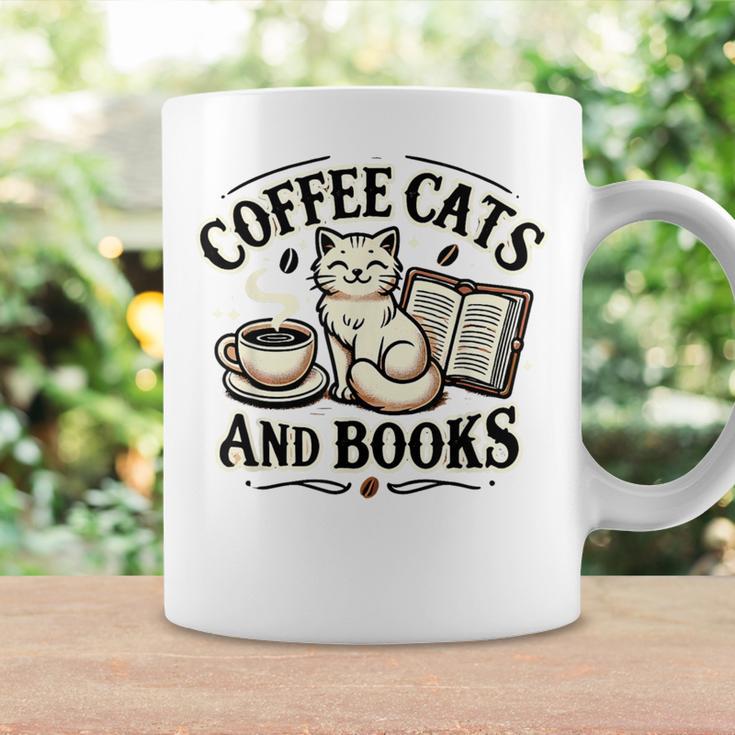 Coffee Cats And Book Reader Book Lovers Librarian Bookworm Graphic Print Coffee Mug Gifts ideas