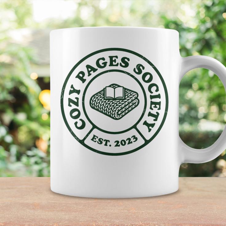 Cozy Pages Society Readers Book Lovers Bookish Graphic Print Coffee Mug Gifts ideas