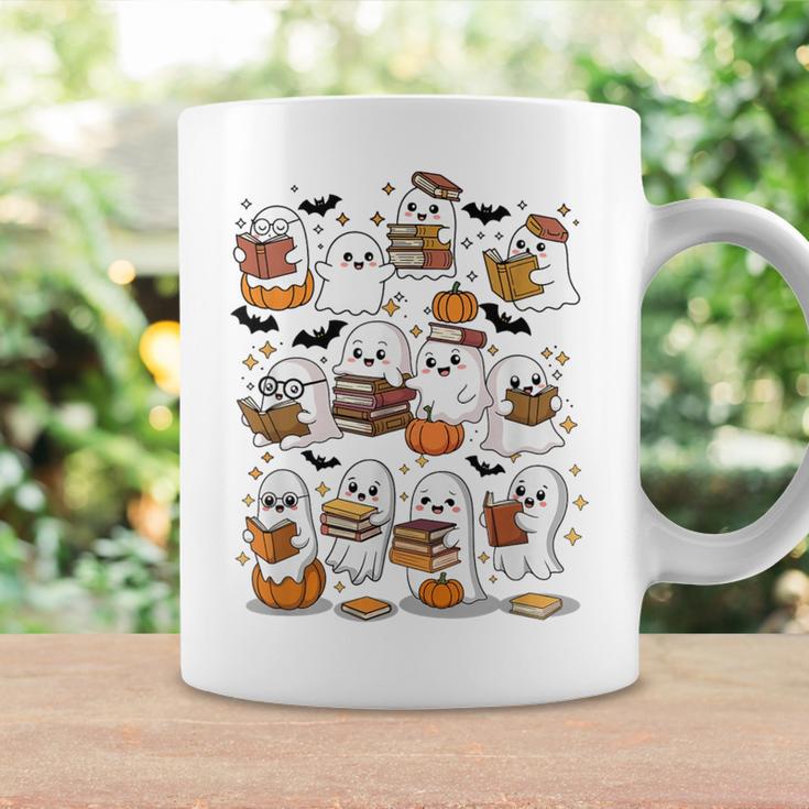 Cute Ghosts Reading Books Smart Book Lover Halloween Graphic Print Coffee Mug Gifts ideas Cute Ghosts Reading Books Smart Book Lover Halloween Graphic Print Coffee Mug Gifts ideas