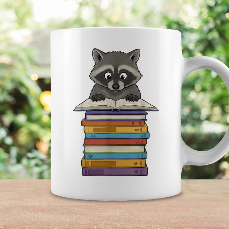 Cute Raccoon Reading On Pile Of Books Graphic Print Coffee Mug Gifts ideas Cute Raccoon Reading On Pile Of Books Graphic Print Coffee Mug Gifts ideas