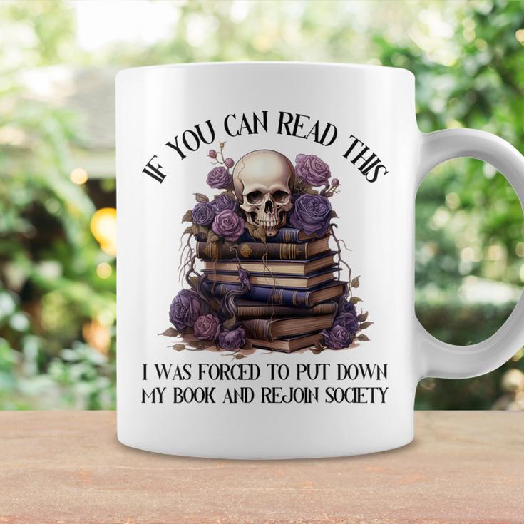 Dark Romance Merch I Put Down My Book Lover Spicy Skeleton Graphic Print Coffee Mug Gifts ideas