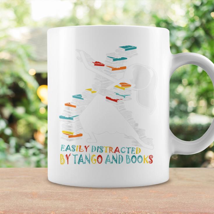 Easily Distracted By Tango And Books Dance Bookworm Reading Graphic Print Coffee Mug Gifts ideas