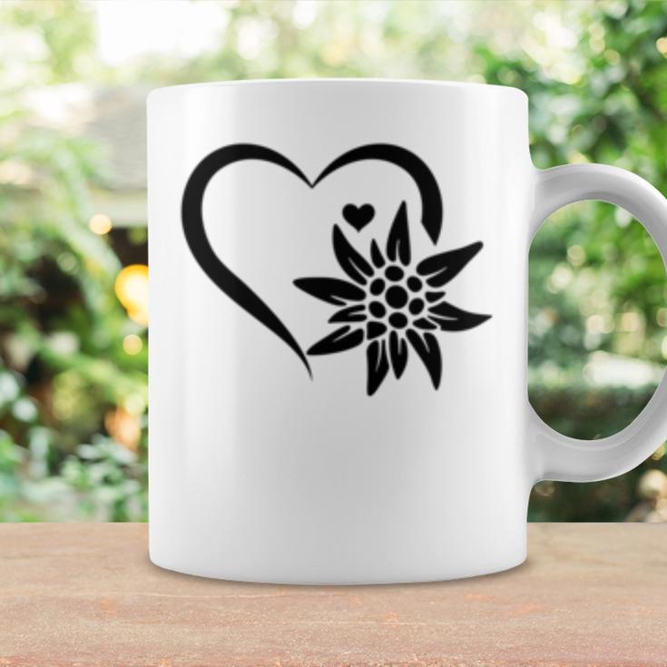 Edelweiss フラワーマウンテン Edelweiß フラワーハート Edelweiß 長袖tシャツ コーヒーマグ ギフトのアイデア