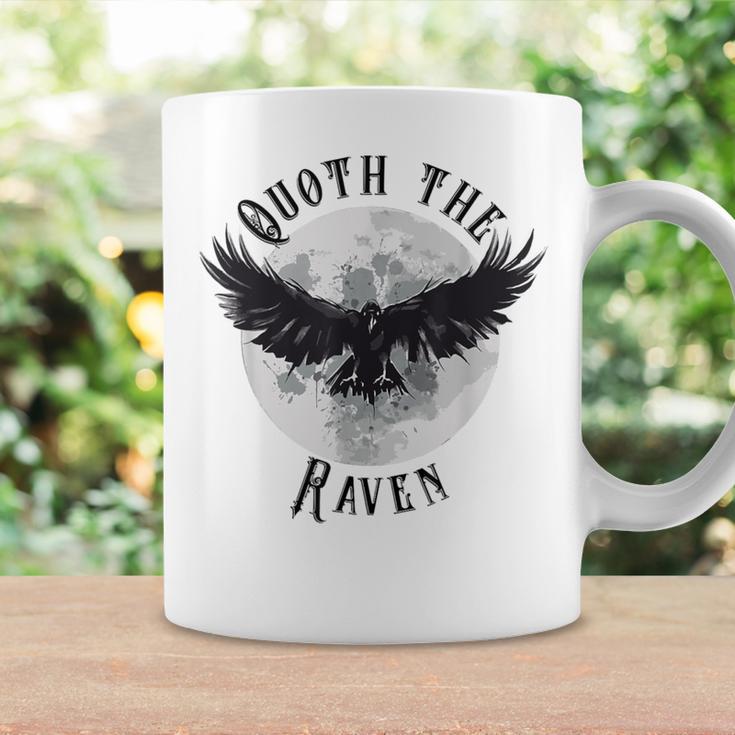Edgar Allan Poe Nevermore The Raven Quote Literary Book Graphic Print Coffee Mug Gifts ideas