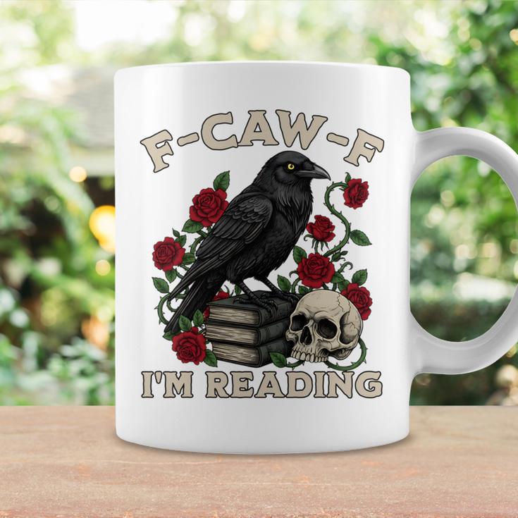 F-CAW-F I'm Reading Crow Book Lover Introvert Meme Graphic Print Coffee Mug Gifts ideas F-CAW-F I'm Reading Crow Book Lover Introvert Meme Graphic Print Coffee Mug Gifts ideas