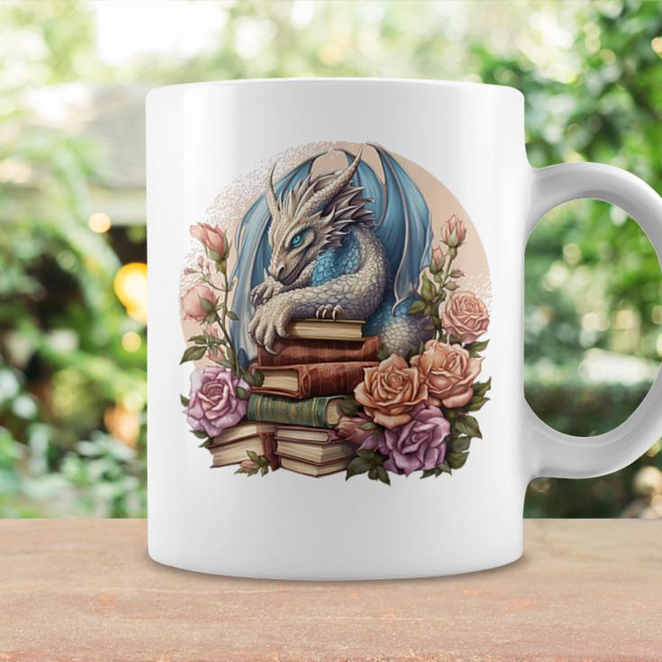 Fantasy Dragon Books Floral Boho Bookworm Graphic Print Coffee Mug Gifts ideas Fantasy Dragon Books Floral Boho Bookworm Graphic Print Coffee Mug Gifts ideas