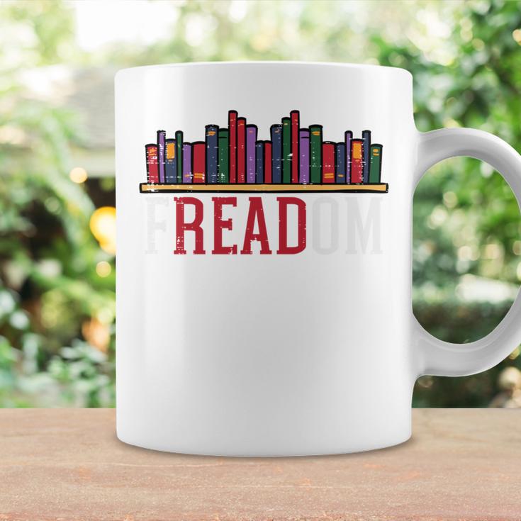 Freadom Shelf Read Reading Book Librarian Men Women Kids Performance Graphic Print Coffee Mug Gifts ideas