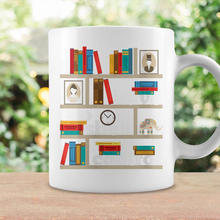 FUNNY NO SELF SHELF CONTROL READING BOOKS BOOKWORM BOOK PUN Graphic Print Coffee Mug Gifts ideas