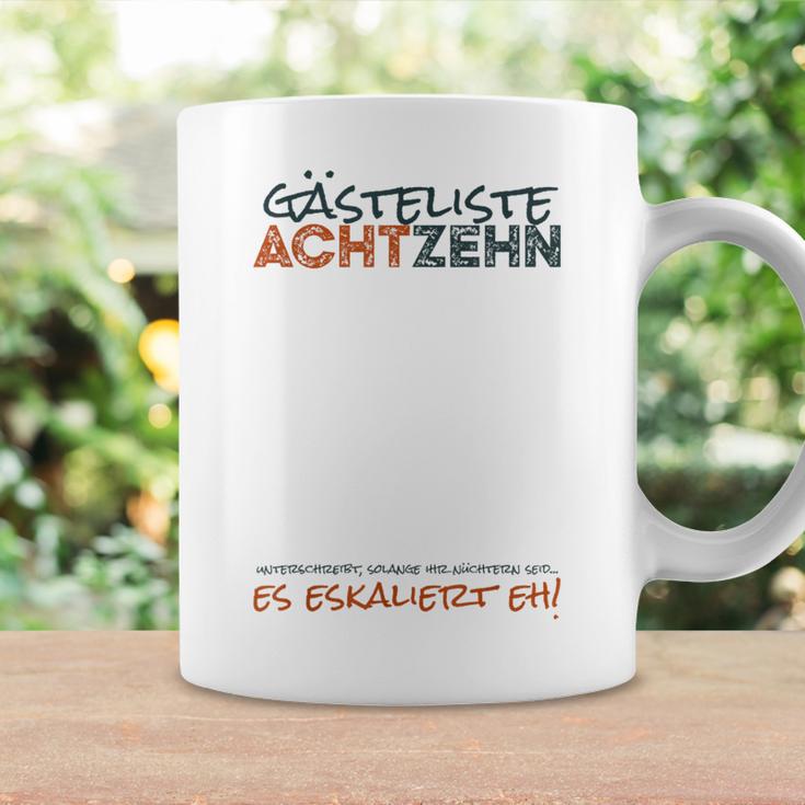 Guest Book 18th Birthday Guest List 18 Years Boy Men Graphic Print Coffee Mug Gifts ideas