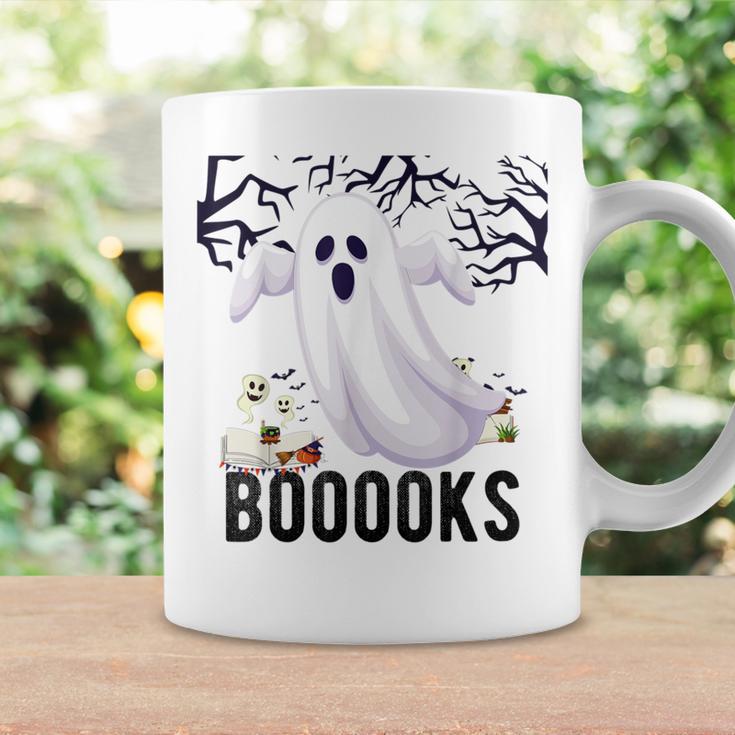 Halloween Teacher Librarian Books Reading Ghost Pun BOOOOKS For Men Women Kids Graphic Print Coffee Mug Gifts ideas