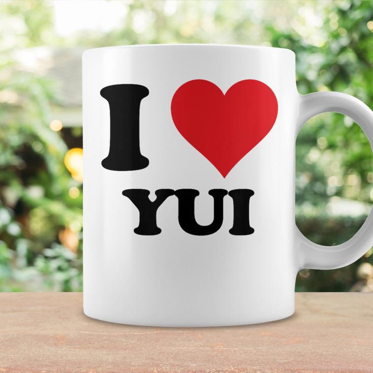 I Heart Yui ファーストネーム I Love パーソナライズ コーヒーマグ ギフトのアイデア