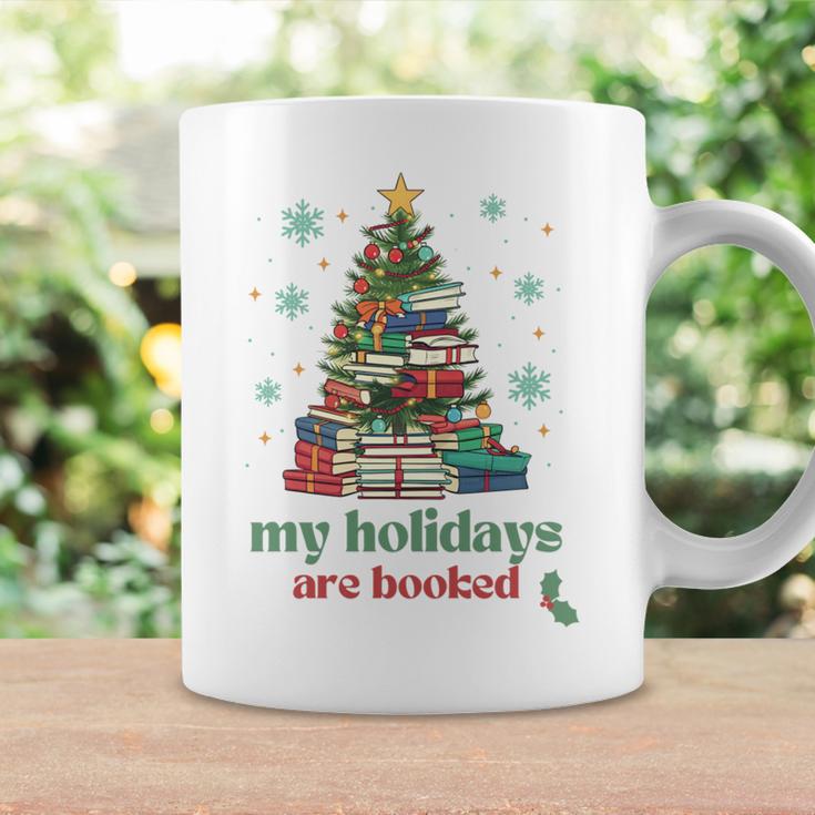 My Holidays Are Booked Christmas Book Lover Librarian Xmas Graphic Print Coffee Mug Gifts ideas