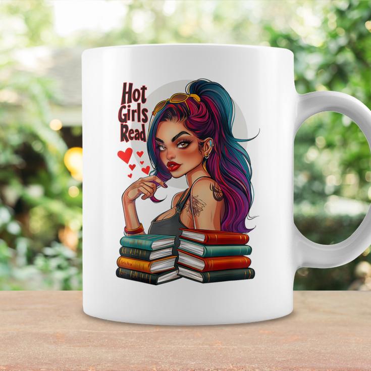 Hot Girls Read Books Spicy Dark Romance Reader Bookish Girl Graphic Print Coffee Mug Gifts ideas