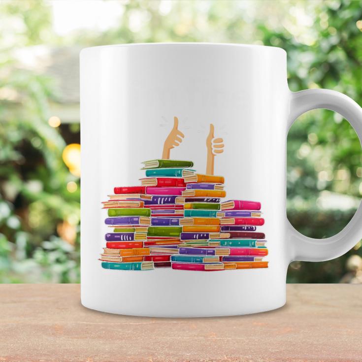 I'm Fine Reading Books Reader Book Lover Librarian Graphic Print Coffee Mug Gifts ideas