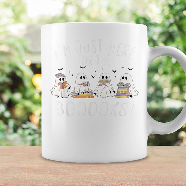I'm Just Here For The Books Cute Halloween Ghost Reading Graphic Print Coffee Mug Gifts ideas I'm Just Here For The Books Cute Halloween Ghost Reading Graphic Print Coffee Mug Gifts ideas
