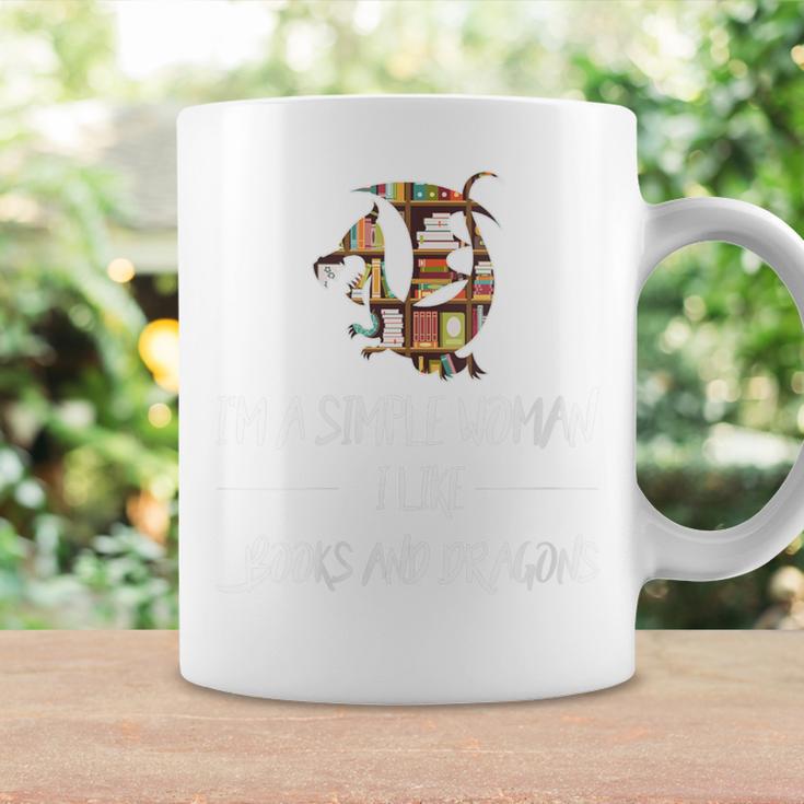 I'm a Simple Woman I Like Books And Dargons Dragon Graphic Print Coffee Mug Gifts ideas