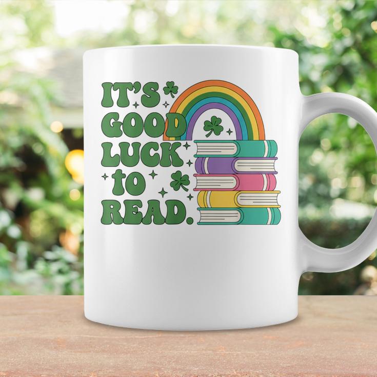 IT S Good Luck To Read Book Lover Graphic Print Coffee Mug Gifts ideas