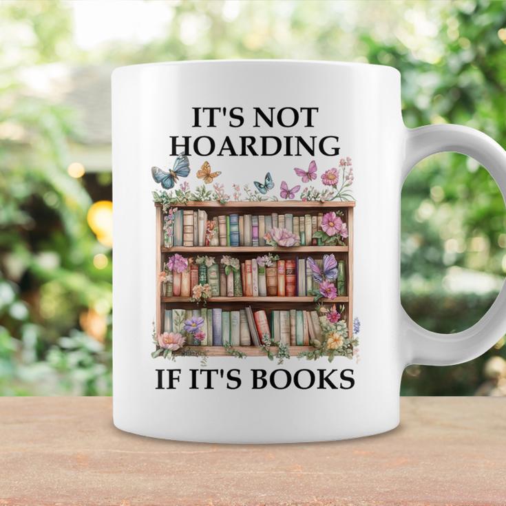 Its Not Hoarding If Its Books Butterfly Bookshelf Book Lover Graphic Print Coffee Mug Gifts ideas