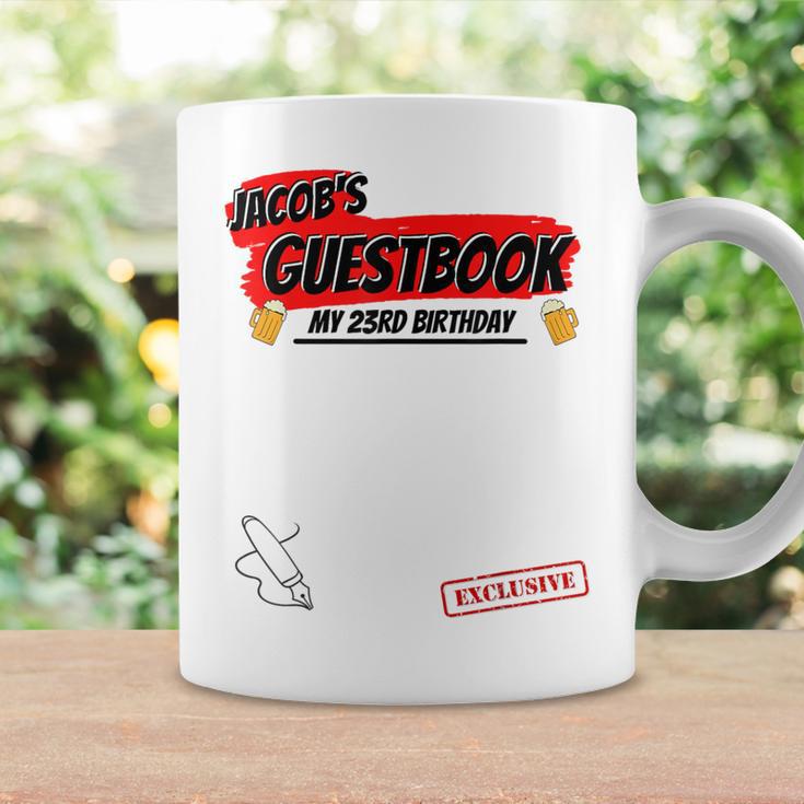 Jacob 23rd Birthday Guest Book Idea Graphic Print Coffee Mug Gifts ideas