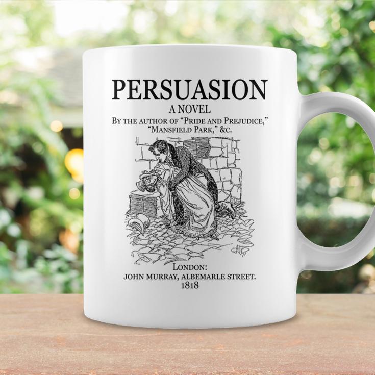 Jane Austen Persuasion Book Cover Classic Literature Graphic Print Coffee Mug Gifts ideas