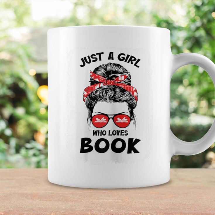 Just a Girl Who Loves Book Funny Librarian Writer Reader Graphic Print Coffee Mug Gifts ideas