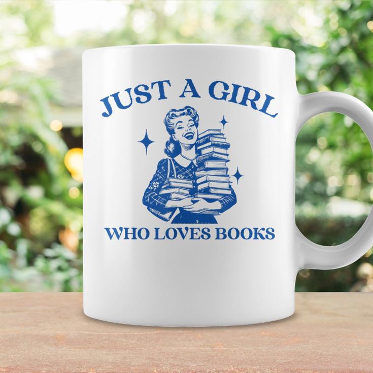 Just a Girl Who Loves Books Book Lover Bookish Graphic Print Coffee Mug Gifts ideas Just a Girl Who Loves Books Book Lover Bookish Graphic Print Coffee Mug Gifts ideas