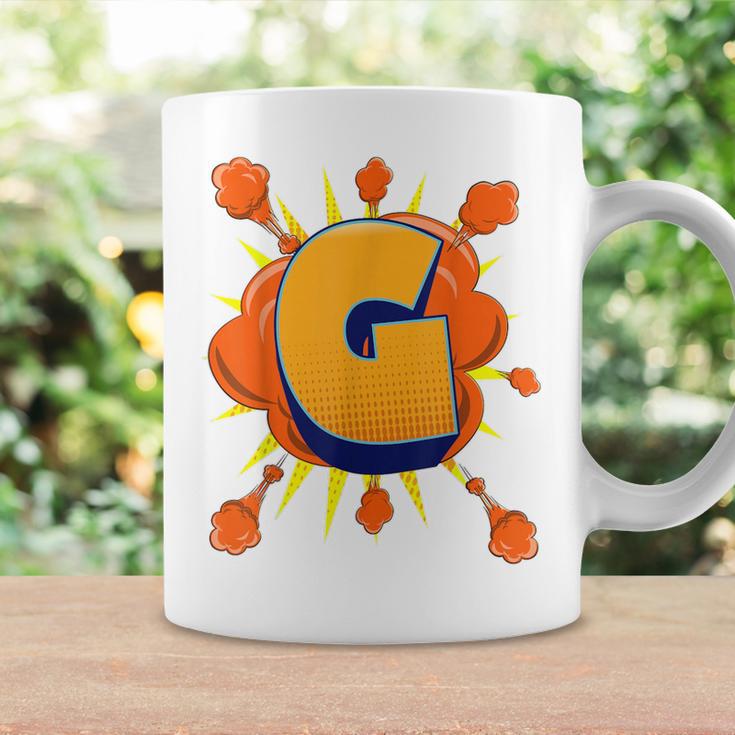 Letter G Initial Comic Book Vintage Matching Family Fun Graphic Print Coffee Mug Gifts ideas Letter G Initial Comic Book Vintage Matching Family Fun Graphic Print Coffee Mug Gifts ideas