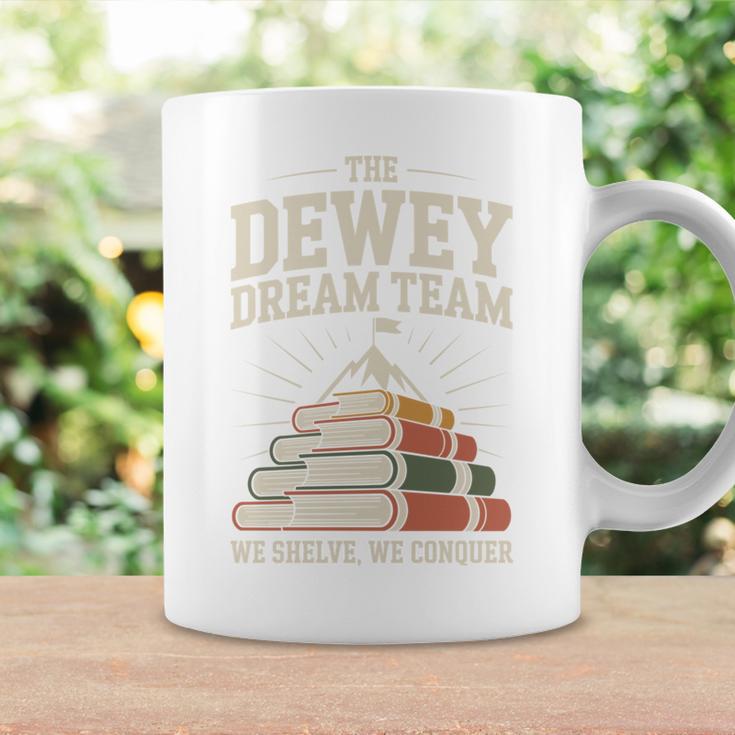 Library Dream Team Mountain Of Books Librarian Graphic Print Coffee Mug Gifts ideas