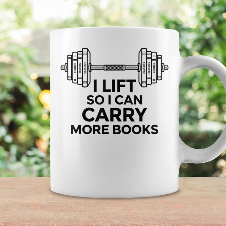 I Lift So I Can Carry More Books Gym Reader Graphic Print Coffee Mug Gifts ideas