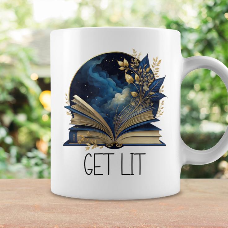 Lets Get Lit Book ShirtGet Lost In a Book SignFloral Book Graphic Print Coffee Mug Gifts ideas