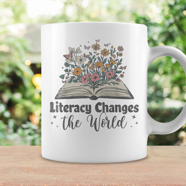 Literacy Changes The World Floral Book Reading Cute Graphic Print Coffee Mug Gifts ideas Literacy Changes The World Floral Book Reading Cute Graphic Print Coffee Mug Gifts ideas