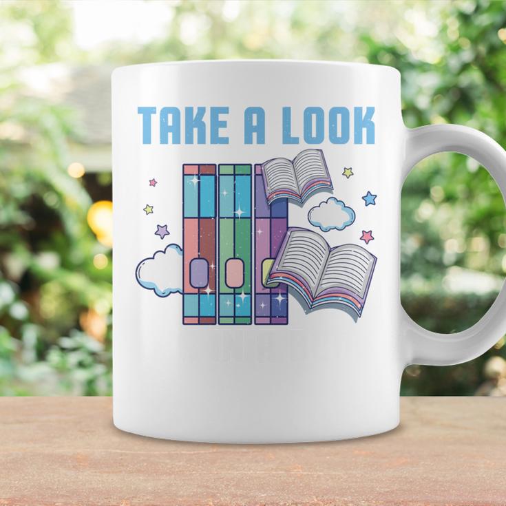 Take A Look Its In A Book Shirt Reading Readers Graphic Print Coffee Mug Gifts ideas