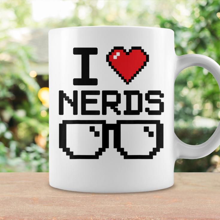 I Love Nerds For Science Or Book Lovers And Knowledge Geeks Graphic Print Coffee Mug Gifts ideas