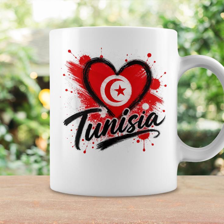 I Love Tunisia 旅行旗 ハート ツーリスト バケーション デザイン コーヒーマグ ギフトのアイデア