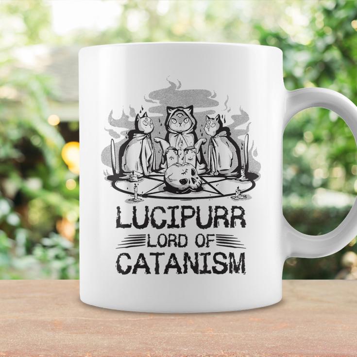 Lucipurr 黒猫 魔法 悪魔 猫 ルシファー オカルティズム コーヒーマグ ギフトのアイデア