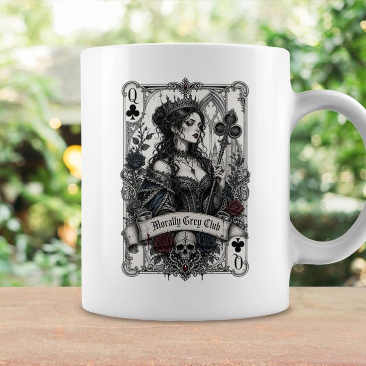 Morally Grey Book Club Lover Gothic Card Style Premium Tri-Blend Graphic Print Coffee Mug Gifts ideas