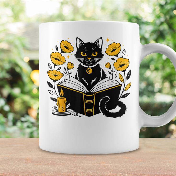 Mystic Cat With Spell Book Candle Flowers Witchcore Men Women Kids Graphic Print Coffee Mug Gifts ideas Mystic Cat With Spell Book Candle Flowers Witchcore Men Women Kids Graphic Print Coffee Mug Gifts ideas