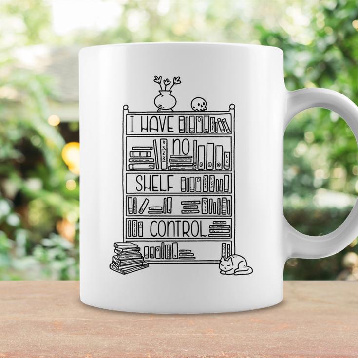 I HAVE NO SHELF CONTROL Reading Books Meme ON BACK Graphic Print Coffee Mug Gifts ideas