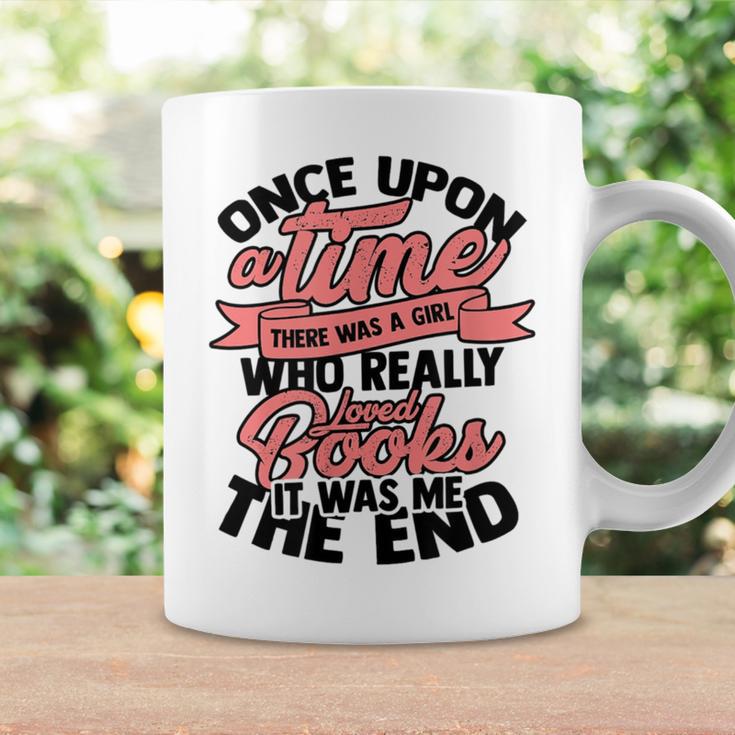 Once Upon a Time There Was a Girl Bookmark And Books Graphic Print Coffee Mug Gifts ideas